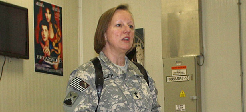 Maj. Gen. Jennifer Napper, Cyber Command director of plans and policy, said , "We work with every single one of the other CoComs."