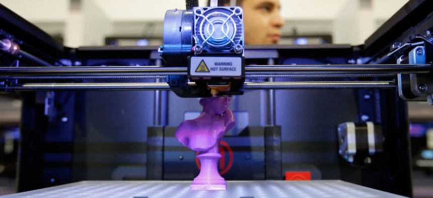 The MakerBot Replicator 2X 3D desktop printer allows users to print things out, like the Liberator gun, at home.