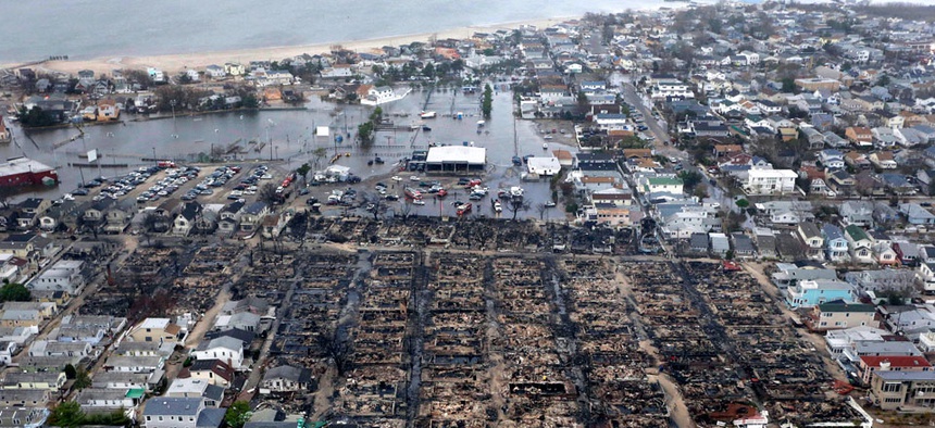 Destruction in the wake of Hurricane Sandy