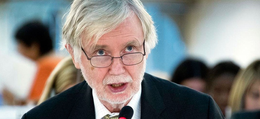 Finland's Foreign Minister Erkki Tuomioja