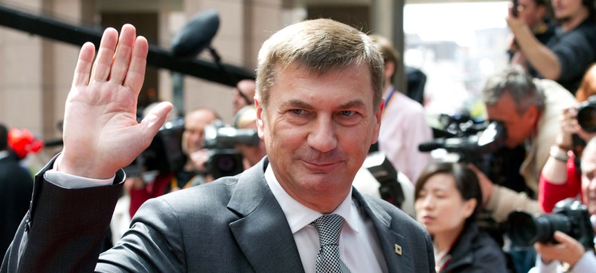 Estonia's Prime Minister Andrus Ansip