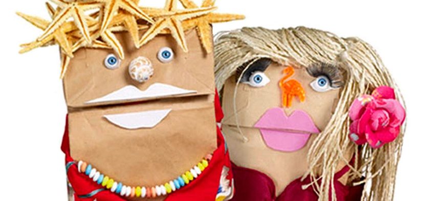 Fandango's famous bag puppets.