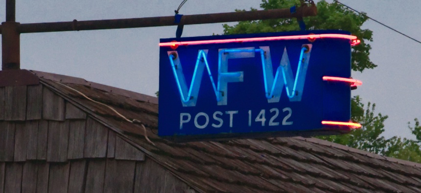 The VFW hall in Bushnell, Illinois.