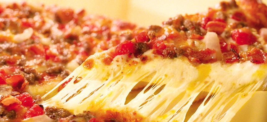 Domino's Cheeseburger Pizza.