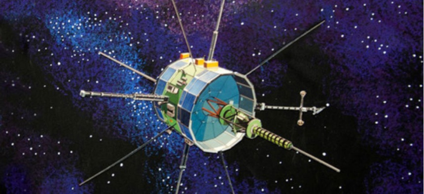 The ISEE-3 (ICE) spacecraft.