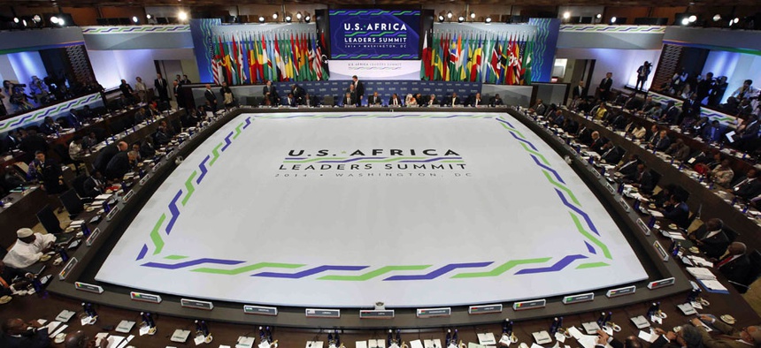 African heads of state are gathering in Washington for an unprecedented summit to promote business development.