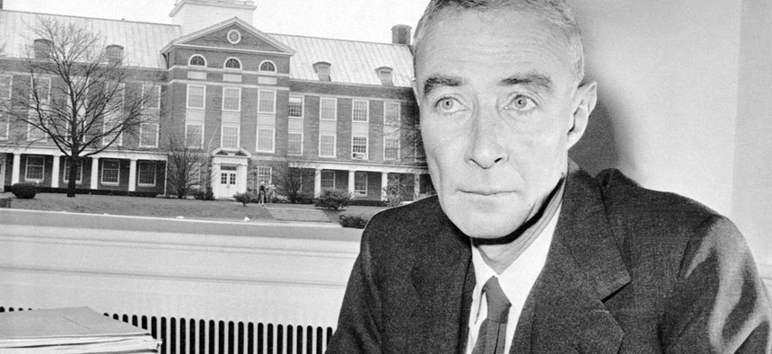 Dr. J. Robert Oppenheimer on December 5, 1958.