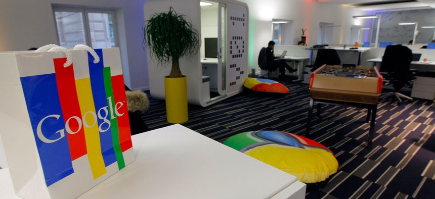 A view of the Google France office.