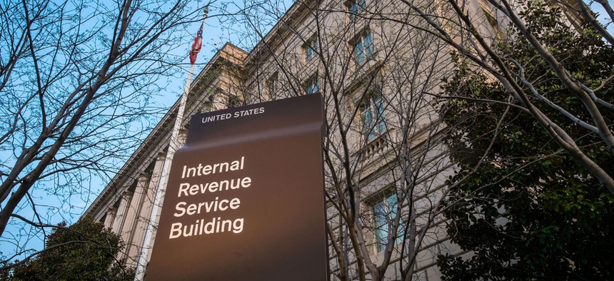 The IRS building is seen in Washington.