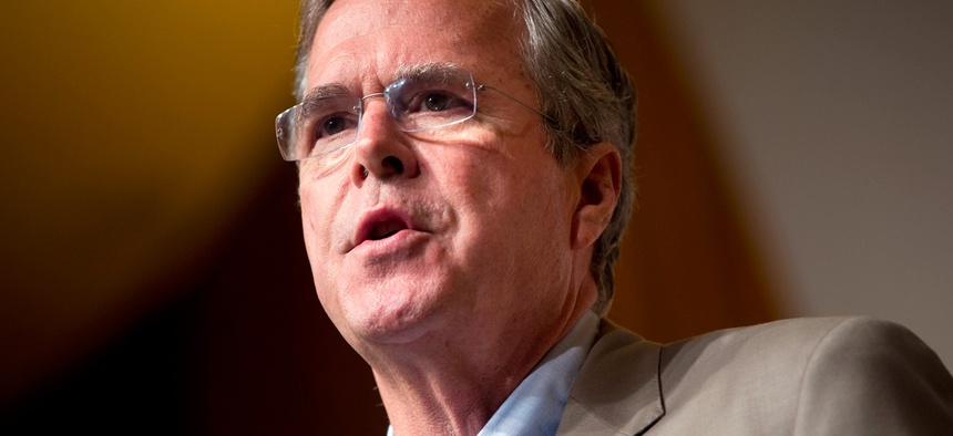Republican presidential candidate former Florida Gov. Jeb Bush