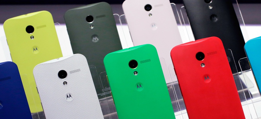 Motorola Moto X smartphones, using Google's Android software.