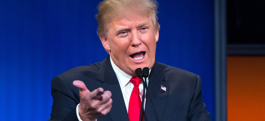 Republican presidential candidate Donald Trump
