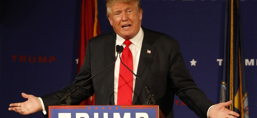 Republican presidential candidate, businessman Donald Trump