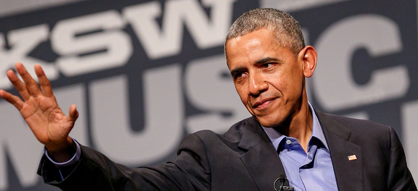 President Barack Obama speaks during the opening day of South By Southwest at the Long Center for the Performing Arts on Friday, March 11, 2016, in Austin, Texas.