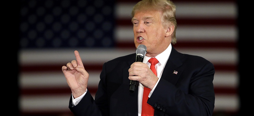 Republican presidential candidate Donald Trump
