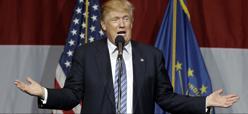Republican presidential candidate Donald Trump