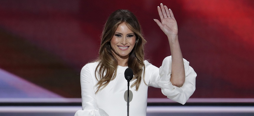 Melania Trump, wife of Republican Presidential Candidate Donald Trump