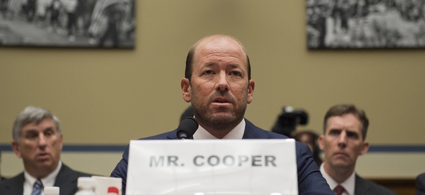 Justin Cooper, aide to former President Bill Clinton and the administrator for the private server located in the Chappaqua, New York, testifies on Capitol Hill,