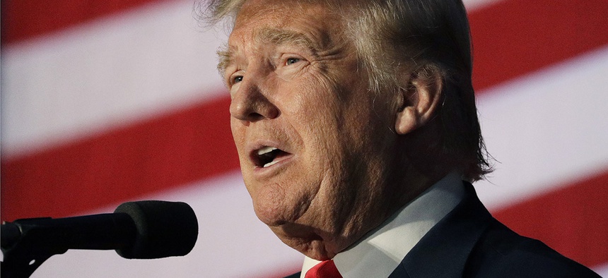 Republican presidential candidate Donald Trump
