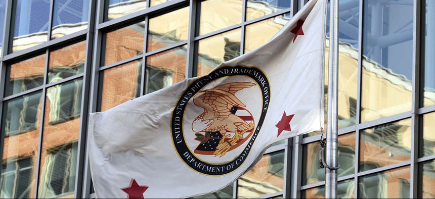 The U.S. Patent and Trademark Office is seen in Alexandria, Va.