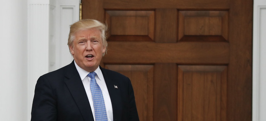 President-elect Donald Trump at the Trump National Golf Club Bedminster clubhouse Nov. 20.