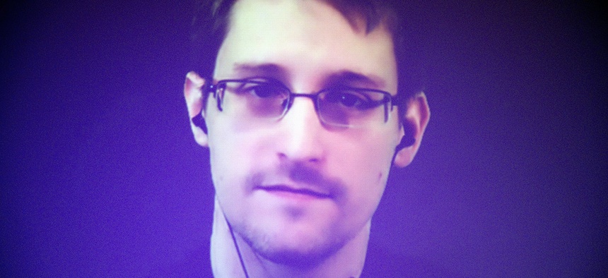 Former U.S. National Security Agency contractor Edward Snowden