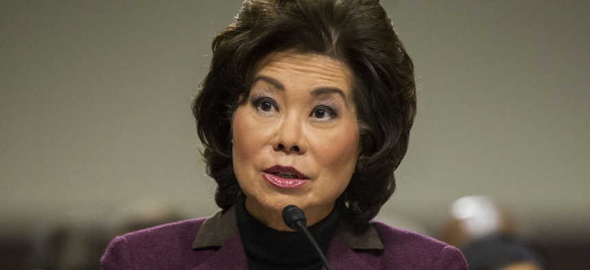 Transportation Secretary-designate Elaine Chao testifies on Capitol Hill in Washington, Wednesday, Jan. 11, 2017.