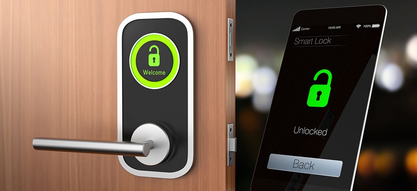 voice control door lock