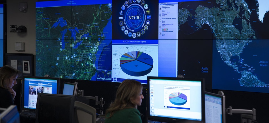 A view of the National Cybersecurity and Communications Integration Center in Arlington, Va., Tuesday, Jan. 13, 2015.