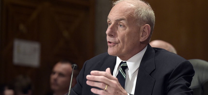 Homeland Security Secretary John Kelly testifies on Capitol Hill in Washington, Tuesday, June 6, 2017.