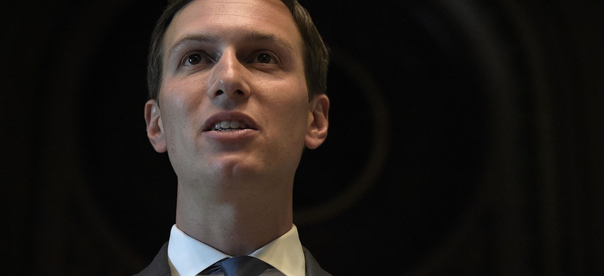 White House senior adviser Jared Kushner speaks at the opening session of the White House meeting with technology Chief Executive Officers to mark "technology week," Monday, June 19, 2017.