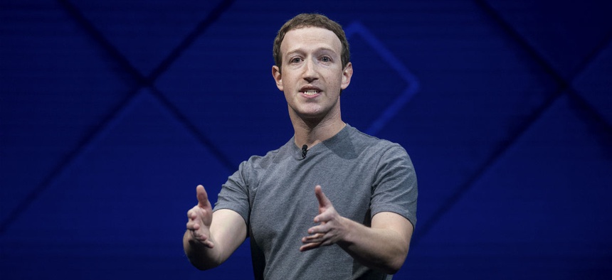 Facebook CEO Mark Zuckerberg speaks at his company's annual F8 developer conference, Tuesday, April 18, 2017, in San Jose, Calif.