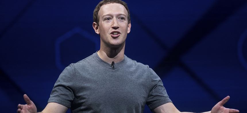 Facebook CEO Mark Zuckerberg speaks at his company's annual F8 developer conference, Tuesday, April 18, 2017, in San Jose, Calif.