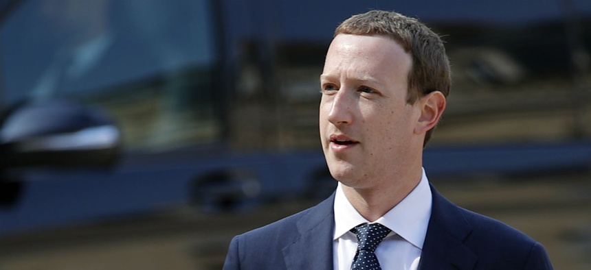 Facebook's CEO Mark Zuckerberg, arrives to meet France's President Emmanuel Macron after the "Tech for Good" Summit at the Elysee Palace in Paris, Wednesday, May 23, 2018.