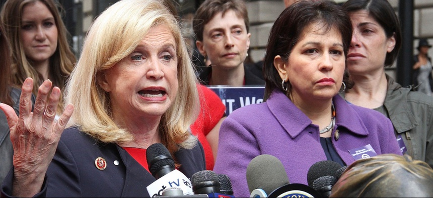 Rep. Carolyn Maloney (left) is one of the lawmakers introducing the amendment.