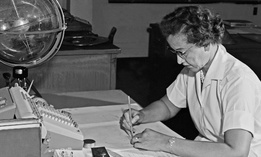 NASA mathematician Katherine Johnson is seen in 1962. 