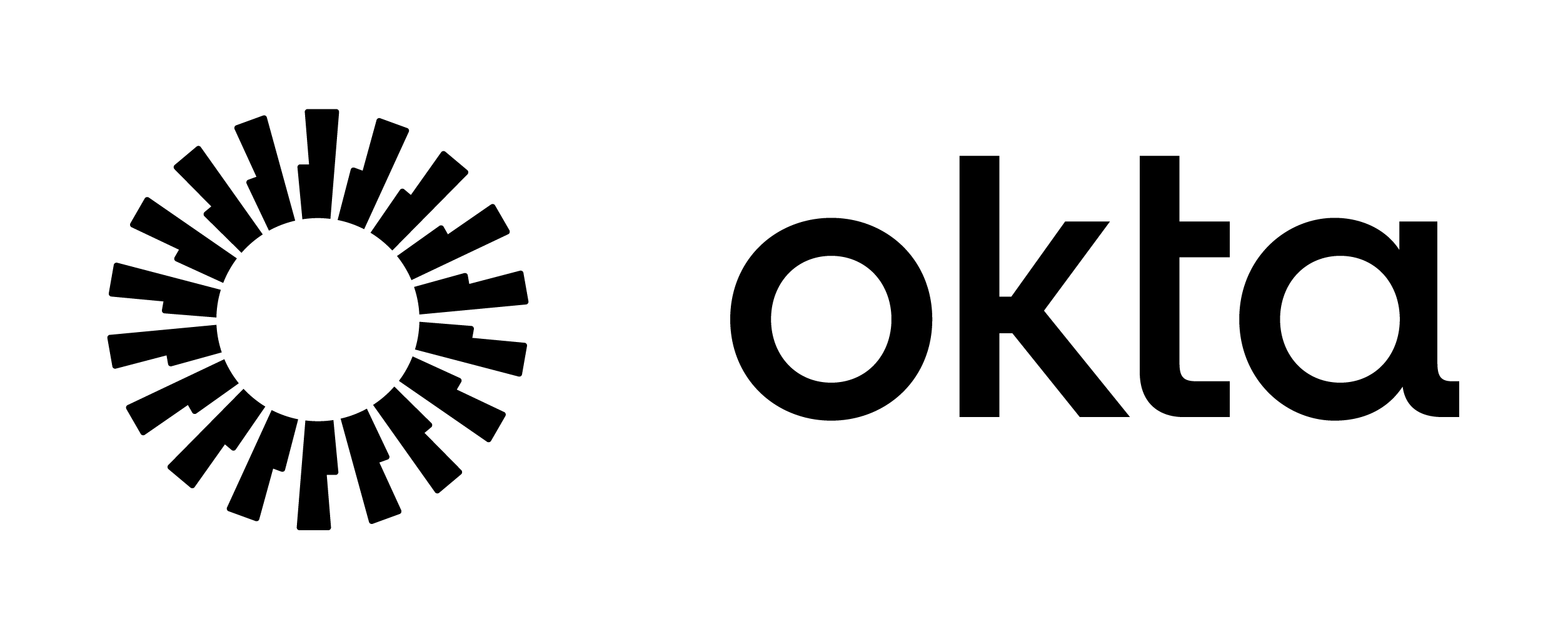 Okta (okta Black Logo) logo